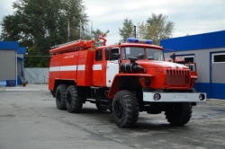 Fire Tanker Vehicle AC-6, Type 5881, Modification 58814D on Ural-4320 Chassis