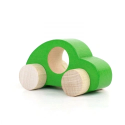 Wooden Push Toy "Tomik" Car Green Model 2-105