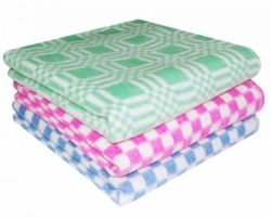 Cotton Blanket - 100% Cotton, Various Colors and Sizes