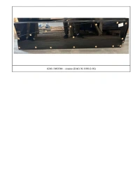 Gray Glass for Trolleybus 6241-5403544, Size 363x1454, Model DAG 1030.2-01