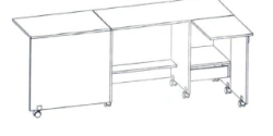 Sewing Equipment Table by Alliance-S