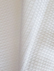 Cotton Waffle Weave Towel Fabric "Aurora", Bleached, 155 g/m², 150 cm Width