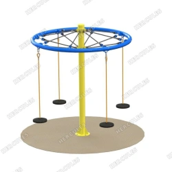 Suspended Carousel for Entertainment and Play