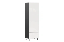 Sherwood LD.281210.000 Glossy White/Black Kitchen Cabinet Front Set