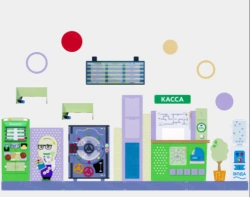 Educational Decorative Panel "Bank Office" PFG-00O