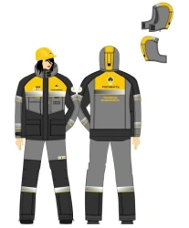 Women's Protective Suit for Extreme Temperatures and Mechanical Impacts - Fire Safety Apparel