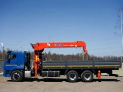Special Hydraulic Loading Crane Truck KMA Based on KAMAZ 65117 Model 64K30N-UP