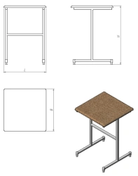 Laboratory Table for Research and Equipment Storage (ST.L Series)