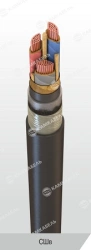 Power Cable with Copper Conductors, Insulated Rated 1 kV, Model SSHv
