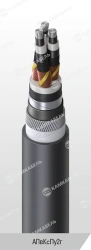 Power Cable with Aluminum Conductors and Cross-Linked Polyethylene Insulation, 6-35 kV, AПвКсПу2г