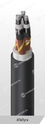 Power Cable with Aluminum Conductors and Cross-Linked Polyethylene Insulation AПвПугж