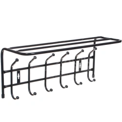 Wall-Mounted Coat Rack with Hooks for Hats and Clothes - EL 106.01.00-05