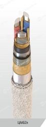 Power Cable with Aluminum Conductors, Paper Insulation, 6-10 kV, Model ЦААБ2л