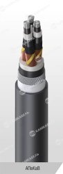 Power Cable with Aluminum Conductors and XLPE Insulation, AПвКаВ Model