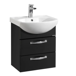 Wall-Mounted Sink Cabinet Aquaton Aria 50 M Black 1A140001AA9501