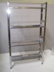 Plate Rack STT-C(P) with 4 Solid Shelves