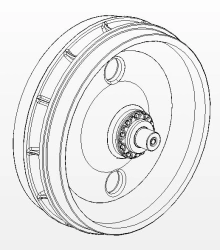 Track Tensioning Wheel for T-30 Bulldozers - Replacement Part 3006-21-41СБ