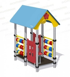 Romana Themed Play Equipment House with Counting Bills 111.01.01