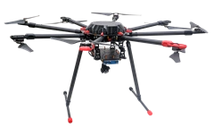 Professional Octocopter for Real-Time Video Monitoring and Thermal Imaging - PRO