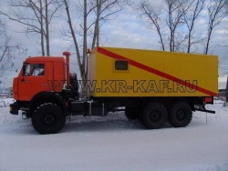 Special Vehicle for Transporting Explosives Model 574243 on KAMAZ-43118 Chassis
