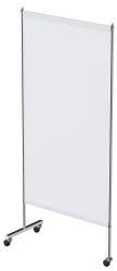 Stainless Steel Medical Screen on Wheels, Single Section - MCK-5301M
