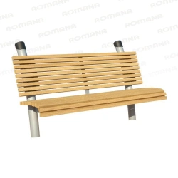 Outdoor Seating Bench for Play Areas and Relaxation Zones - Model Romana 302.36.00