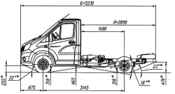 GAZelle NEXT Chassis A21R25, Euro 5 Dual Fuel (Petrol/LPG)