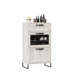 Sydney Combined Chest of Drawers (White Craft Oak)