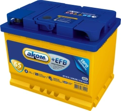 Starter Battery 6ST-65VL AKOM Euro EFB