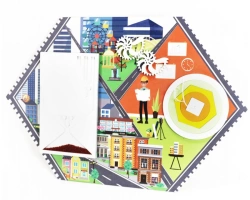 Wall-Mounted Educational Busy Board ARCHITECT. Series: LEARNING PROFESSIONS