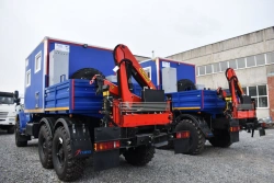 Special Van Truck with Hydraulic Crane, Model Ural 4320-1151-61, 4320-1151-63, 4320-1151-71