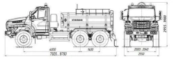 Fuel Tanker ATZ 4680M5-10 on Ural 4320 Chassis