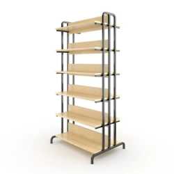 Double-Sided Library Shelf