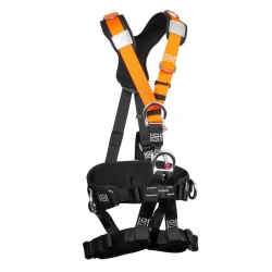 Safety Harness with Integrated Waist Belt for Positioning and Suspension
