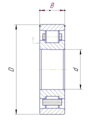 Rolling Bearing 5-272822Р2У-ЕТУ 100/1