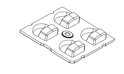 LED Lens for AMT-ST-50x50-5050(4)-T4-PC Lighting Fixtures