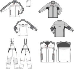 Women's Special Protective Clothing Set for Transneft Workers