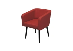Metal Frame Chair with Soft Back and Seat - SM4