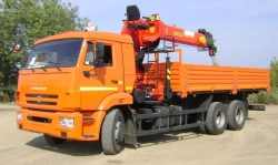Cargo Truck with Crane (Inman IM150N, IM320) Model 336934 on KAMAZ-65115-50/A5/RR/RS Chassis