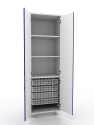 Universal Medical Cabinet 105-004-15, 662x475x2100mm