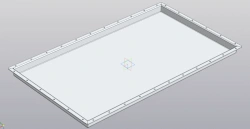 Aluminum Cover for Battery Block RSBG.735412.005