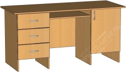 Teacher's Desk with Two Pedestals and Drawers STOU2t