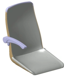 Passenger Seat without Armrest, Right Armrest Model L01R35.6820040