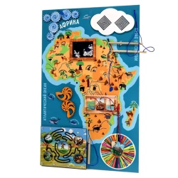 Educational Wall Busy Board "Animal and Plant Life of Africa" - Our Planet Series: Earth