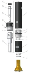 Pneumatic Hammer Drill P-130-4.0 MR with Bayonet Connection