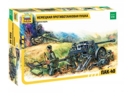 German Anti-Tank Gun PAK-40 Model Kit