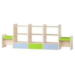 Double-Sided Shelving Unit - Durable LDF Material