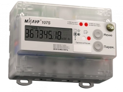 Static Electric Energy Meter "Milur 107" TSKYA.411152.006-07 (7mTN35 Case)