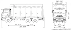 Isothermal or Refrigerated Truck with Diesel Engine, Over 20t, Type 57563 Modification 57552A