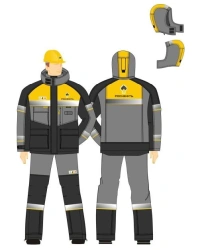 Men's Protective Suit for Low Temperature and Flame Resistance